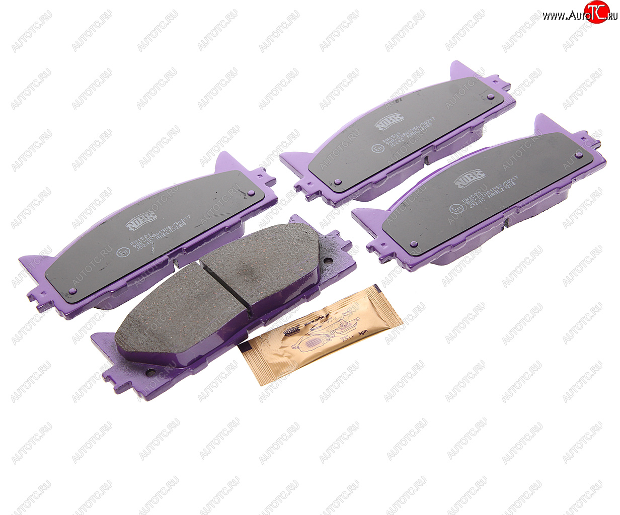 3 169 р. Колодки тормозные передние (4шт.) NIBK Toyota Camry XV40 дорестайлинг (2006-2008)  с доставкой в г. Керчь