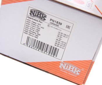 1 699 р. Колодки тормозные передние (4шт.) NIBK Toyota Yaris XP90 седан рестайлинг (2009-2011)  с доставкой в г. Керчь. Увеличить фотографию 4