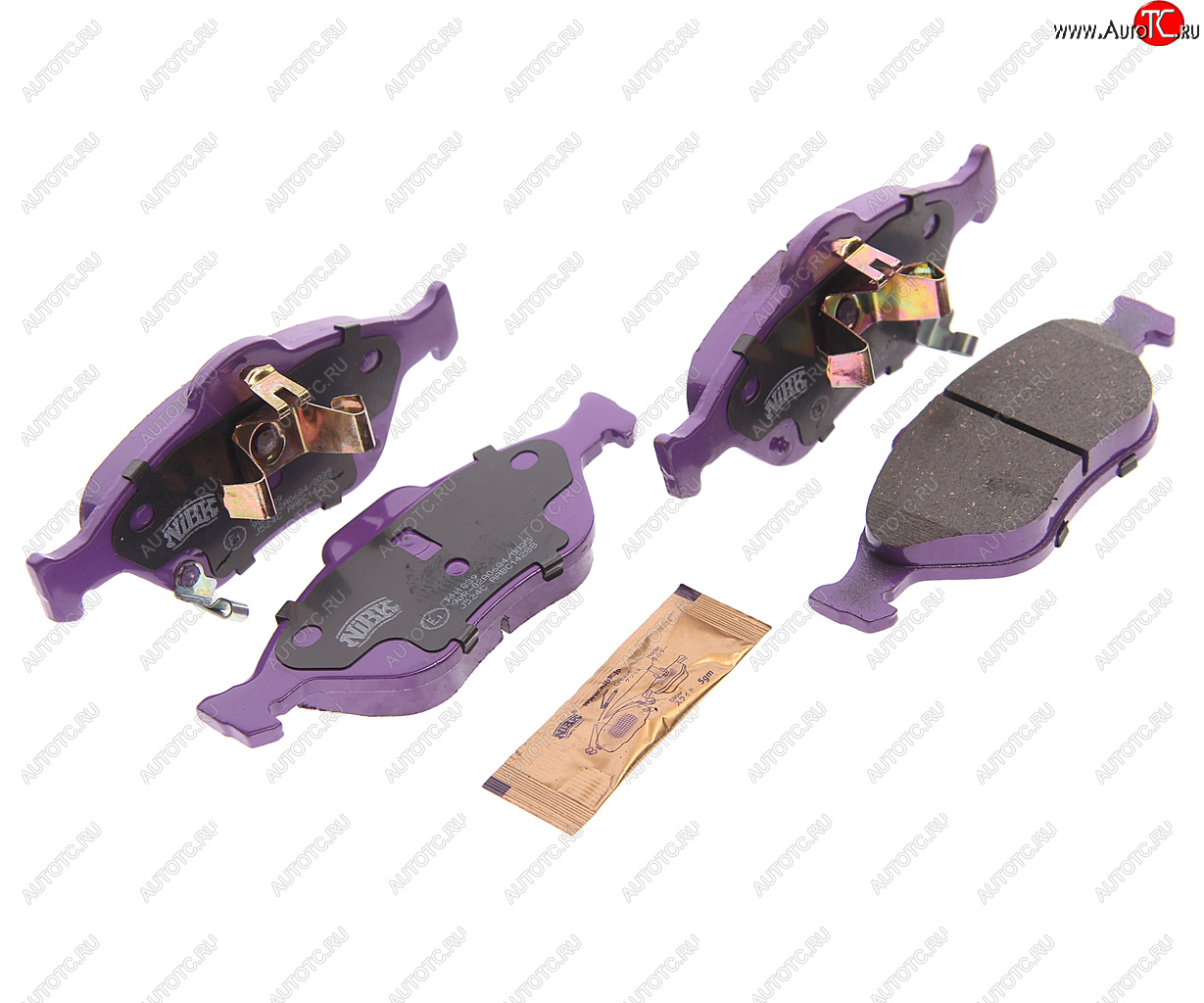 1 699 р. Колодки тормозные передние (4шт.) NIBK Toyota Yaris XP90 седан рестайлинг (2009-2011)  с доставкой в г. Керчь