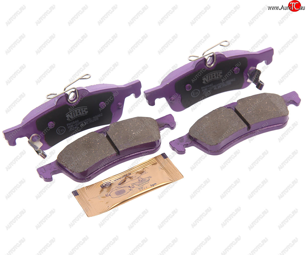 1 349 р. Колодки тормозные задние (4шт.) NIBK Honda Civic FK2 хэтчбэк 5 дв. (2011-2016)  с доставкой в г. Керчь