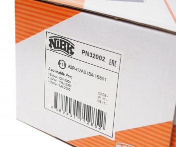 4 499 р. Колодки тормозные задние (4шт.) NIBK BMW 1 серия F20 хэтчбэк 5 дв. дорестайлинг (2012-2015)  с доставкой в г. Керчь. Увеличить фотографию 3