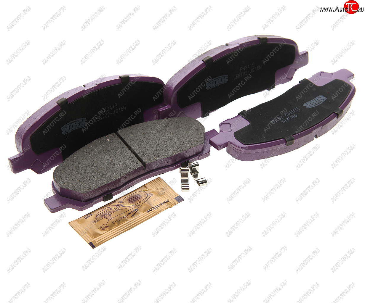 2 799 р. Колодки тормозные MITSUBISHI Grandis (98-03) передние (4шт.) NIBK NIBK pn3419 NIBK pn3419  с доставкой в г. Керчь