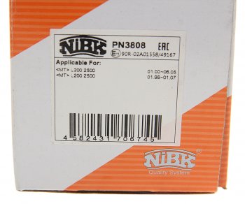 1 759 р. Колодки тормозные передние (4шт.) NIBK Mitsubishi L200 3 K6T-K7T дорестайлинг (1996-2005)  с доставкой в г. Керчь. Увеличить фотографию 3