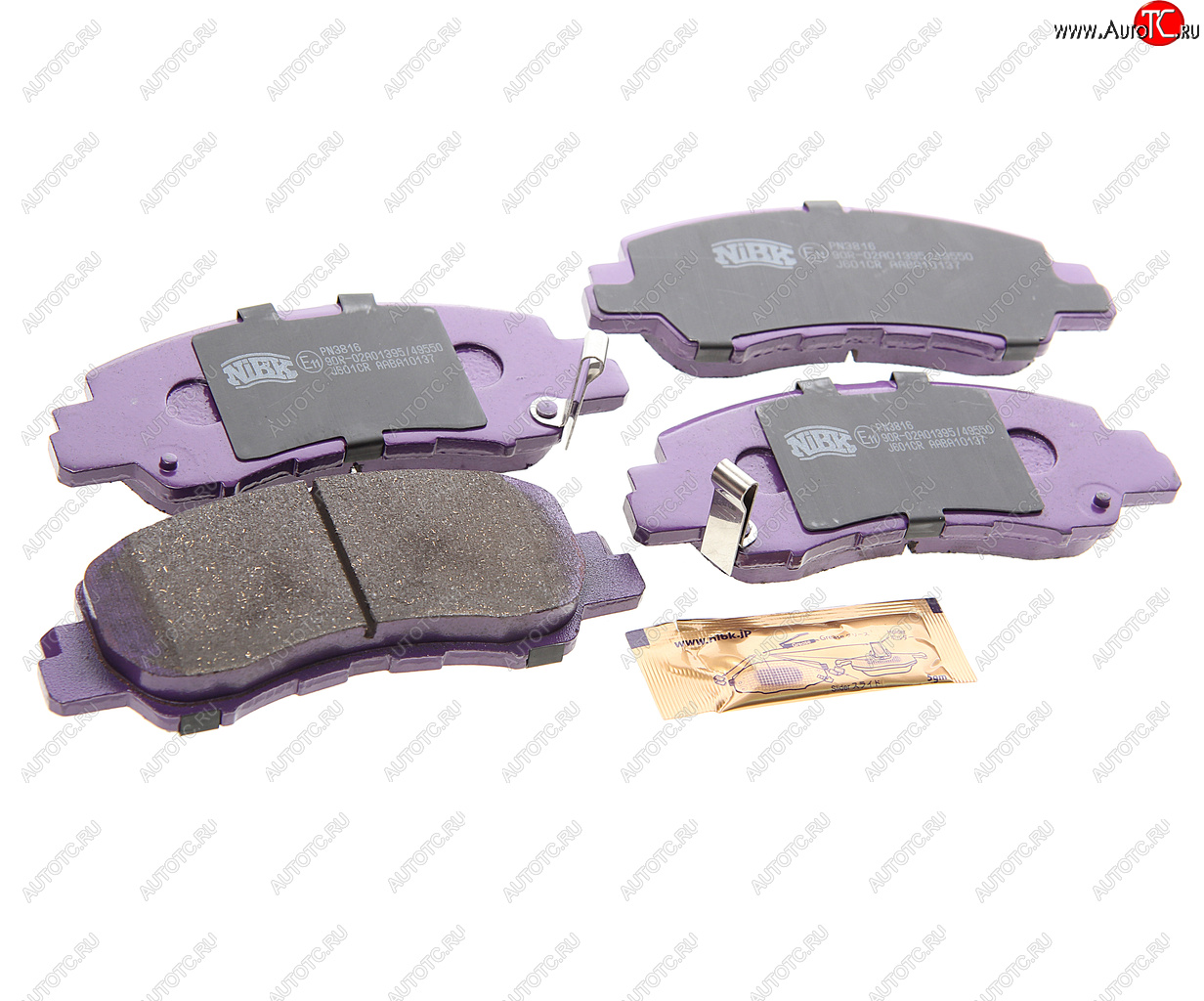 4 289 р. Колодки тормозные MITSUBISHI Eclipse (18-) передние (4шт.) NIBK NIBK pn3816 NIBK pn3816  с доставкой в г. Керчь