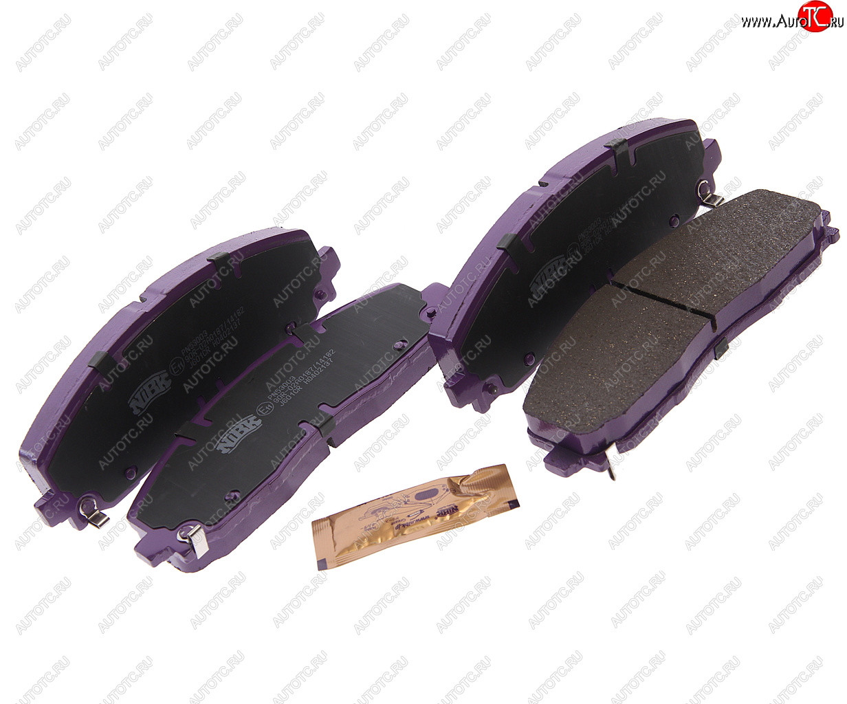 6 999 р. Колодки тормозные CHRYSLER Voyager (11-) передние (4шт.) NIBK NIBK pn53003 NIBK pn53003  с доставкой в г. Керчь