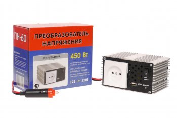 5 599 р. Преобразователь напряжения (инвертор) 12-220V 450Вт ВЫМПЕЛ ОРИОН пн-60  с доставкой в г. Керчь. Увеличить фотографию 1