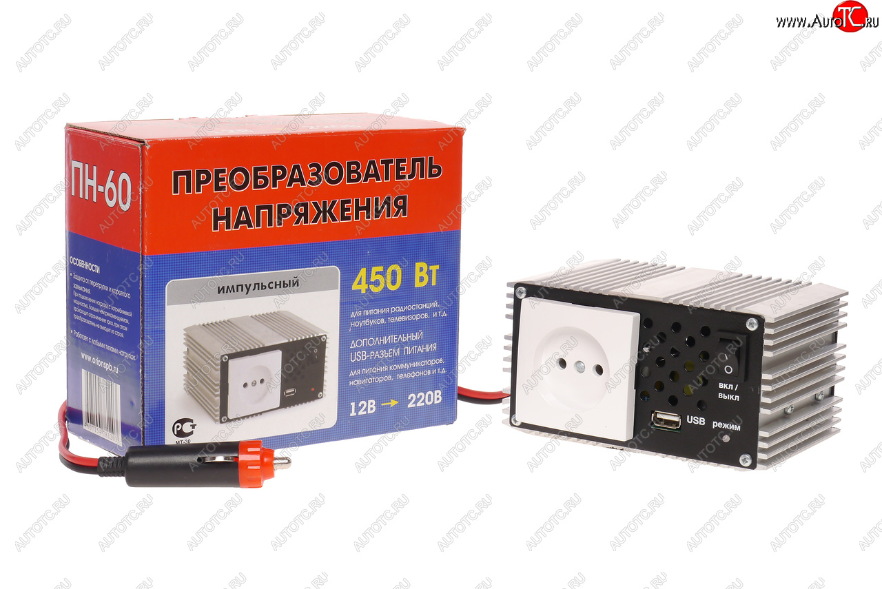 5 599 р. Преобразователь напряжения (инвертор) 12-220V 450Вт ВЫМПЕЛ ОРИОН пн-60  с доставкой в г. Керчь