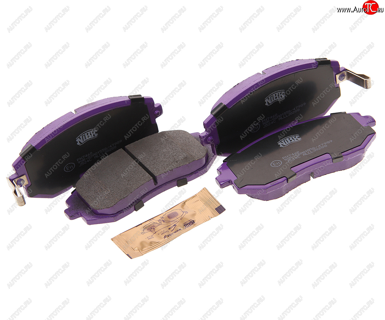 3 889 р. Колодки тормозные SUBARU Impreza, Legacy, Forester передние (4шт.) NIBK NIBK pn7460  с доставкой в г. Керчь