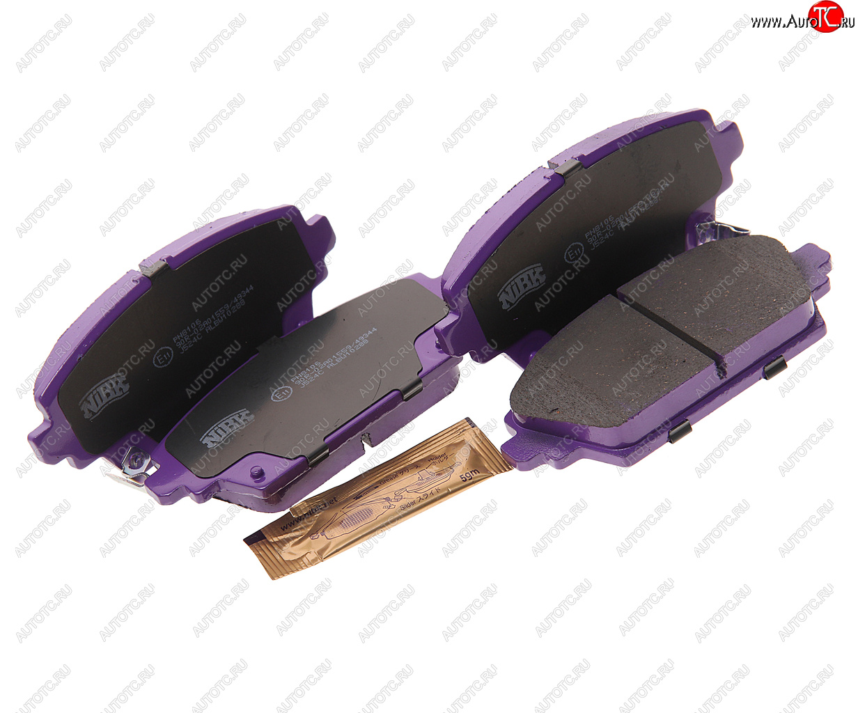 2 899 р. Колодки тормозные передние (4шт.) NIBK Honda Accord 6 CF седан дорестайлинг (1997-2000)  с доставкой в г. Керчь
