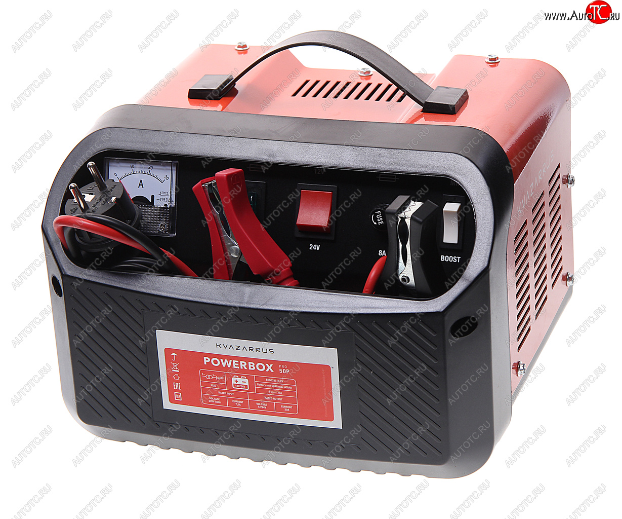 5 199 р. Устройство зарядное 12-24V 35А 40-400Ач 220V (автомат) KVAZARRUS KVAZARRUS powerbox 50p boost  с доставкой в г. Керчь
