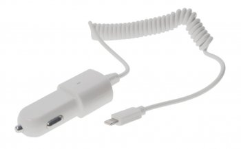 399 р. Устройство зарядное в прикуриватель 12V 1A встроенный кабель iPhone (5-) PARTNER PARTNER prt-028254  с доставкой в г. Керчь. Увеличить фотографию 1