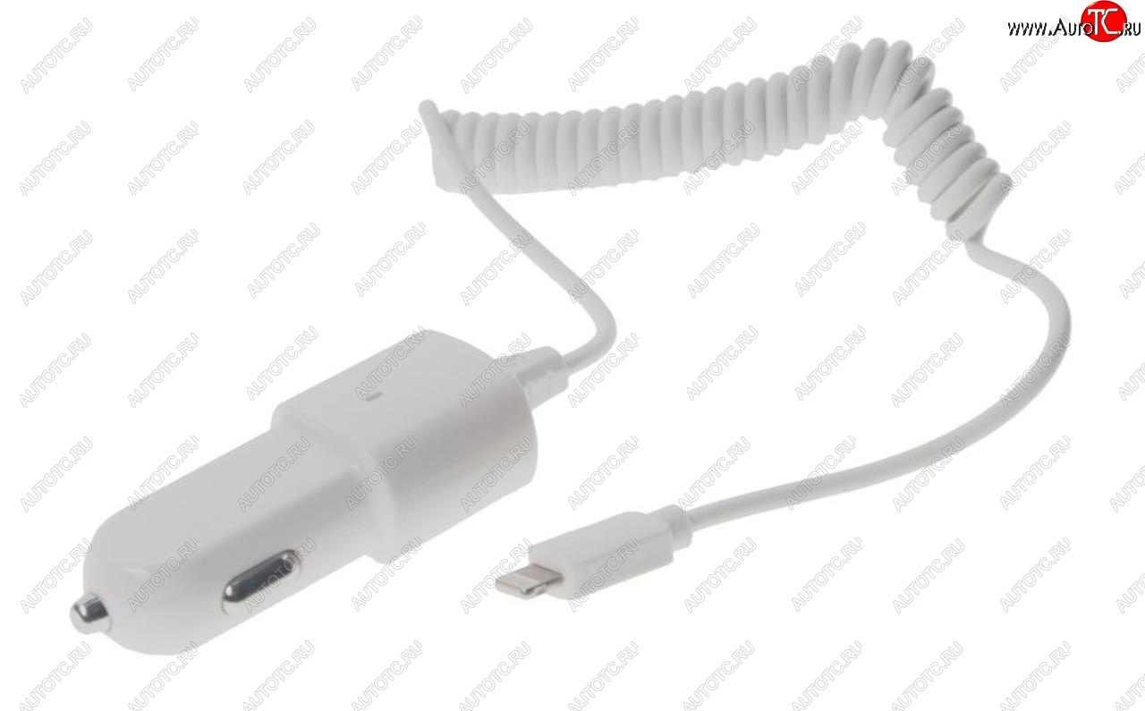 399 р. Устройство зарядное в прикуриватель 12V 1A встроенный кабель iPhone (5-) PARTNER PARTNER prt-028254  с доставкой в г. Керчь