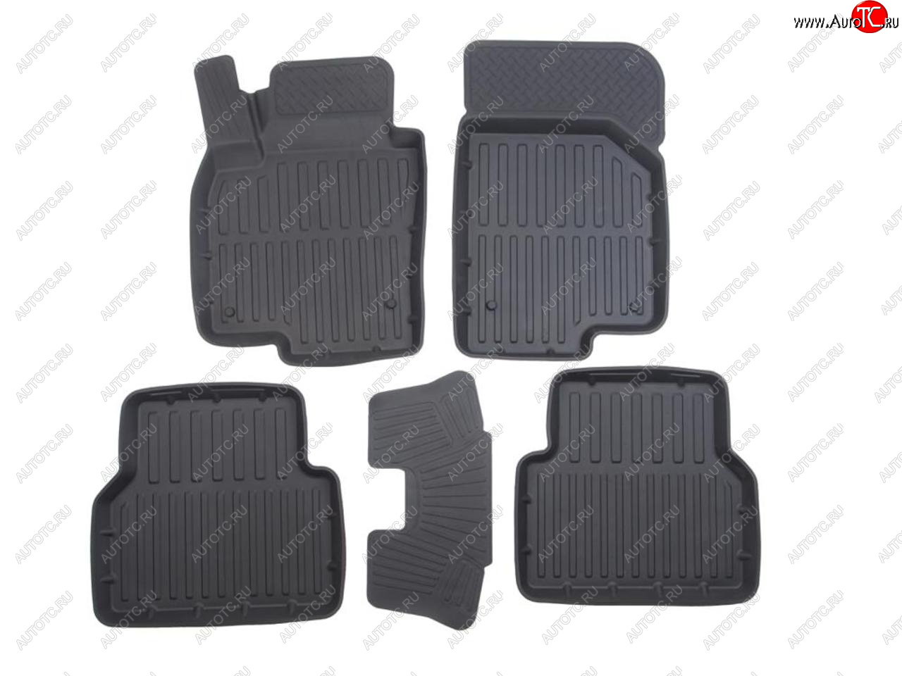 3 199 р. Коврик салона VW Tiguan (07-16) 3D резина черный (5 предм.) Premium SRTK SRTK pr.w.tig.07g.02067  с доставкой в г. Керчь