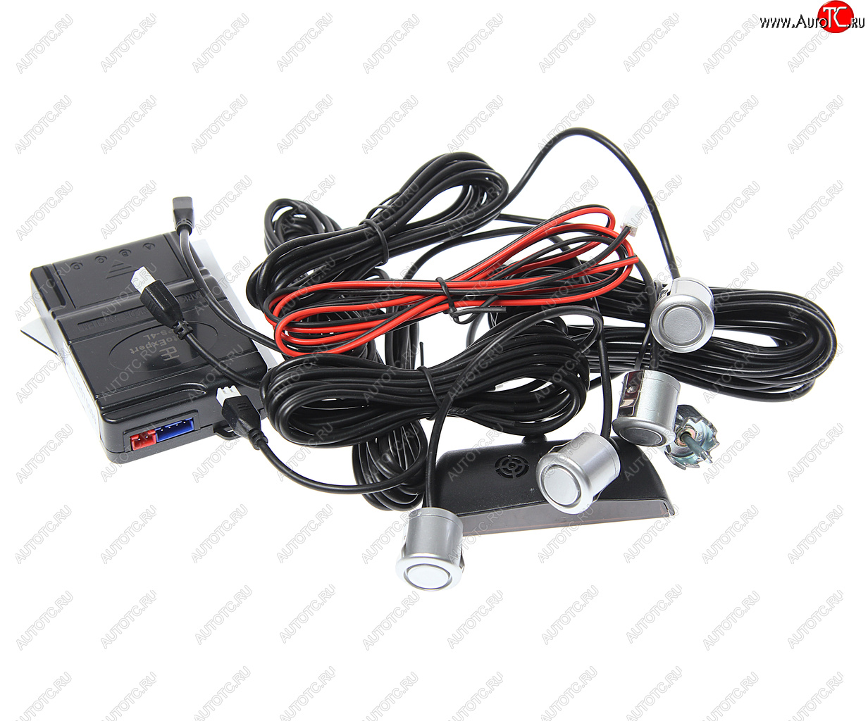 1 259 р. Датчик парковки d=19мм AUTOEXPERT AUTOEXPERT ps-4l silver  с доставкой в г. Керчь