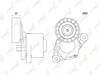 4 999 р. Натяжитель приводного ремня HYUNDAI Accent (06-),Elantra (06-),i30 KIA Ceed LYNX LYNX pt3251  с доставкой в г. Керчь. Увеличить фотографию 1