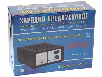 7 199 р. Устройство зарядное 12-24V 20A 200Ач 220V (автомат) ОРИОН ОРИОН pw-415  с доставкой в г. Керчь. Увеличить фотографию 4