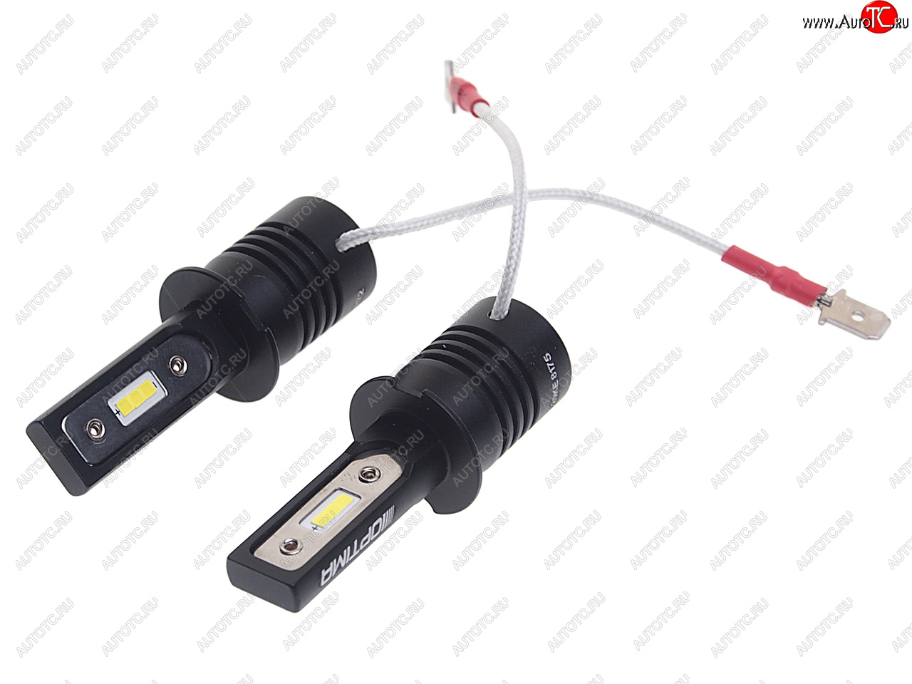 4 199 р. Лампа светодиодная 1224V H3 РK22s 5100K (2шт.) OPTIMA OPTIMA q-h3  с доставкой в г. Керчь