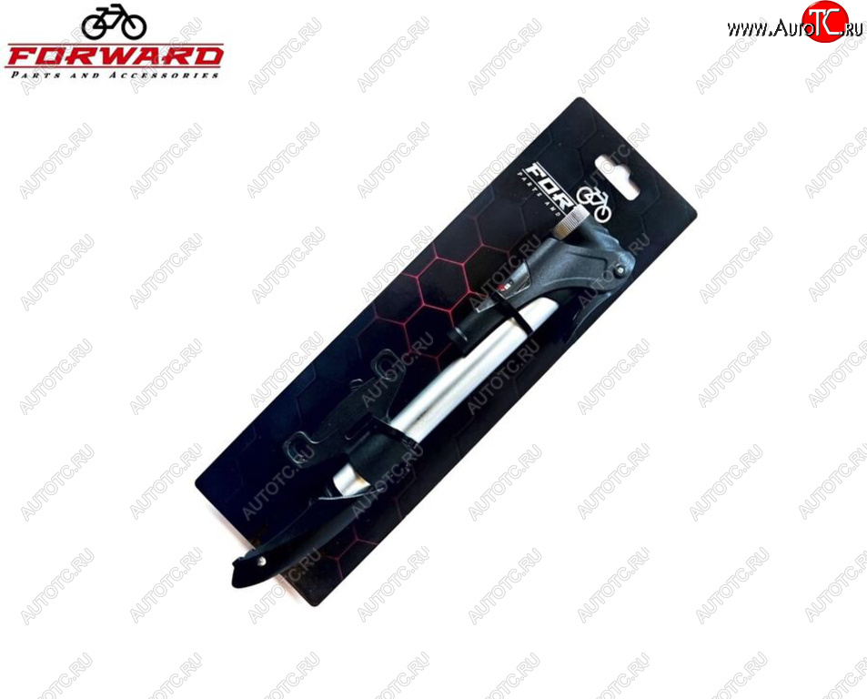 1 179 р. Насос велосипедный алюминиевый с манометром 21x270мм FORWARD FORWARD qt-1007  с доставкой в г. Керчь