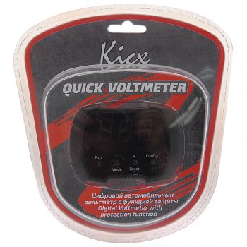 1 899 р. Вольтметр KICX KICX quick voltmeter  с доставкой в г. Керчь. Увеличить фотографию 1