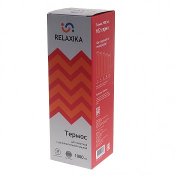1 679 р. Термос 1л стальной 2 чашки RELAXIKA RELAXIKA r102.1000.1  с доставкой в г. Керчь. Увеличить фотографию 3
