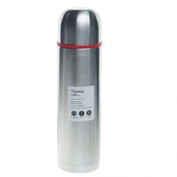1 699 р. Термос 1.2л стальной 2 чашки RELAXIKA RELAXIKA r102.1200.1  с доставкой в г. Керчь. Увеличить фотографию 1