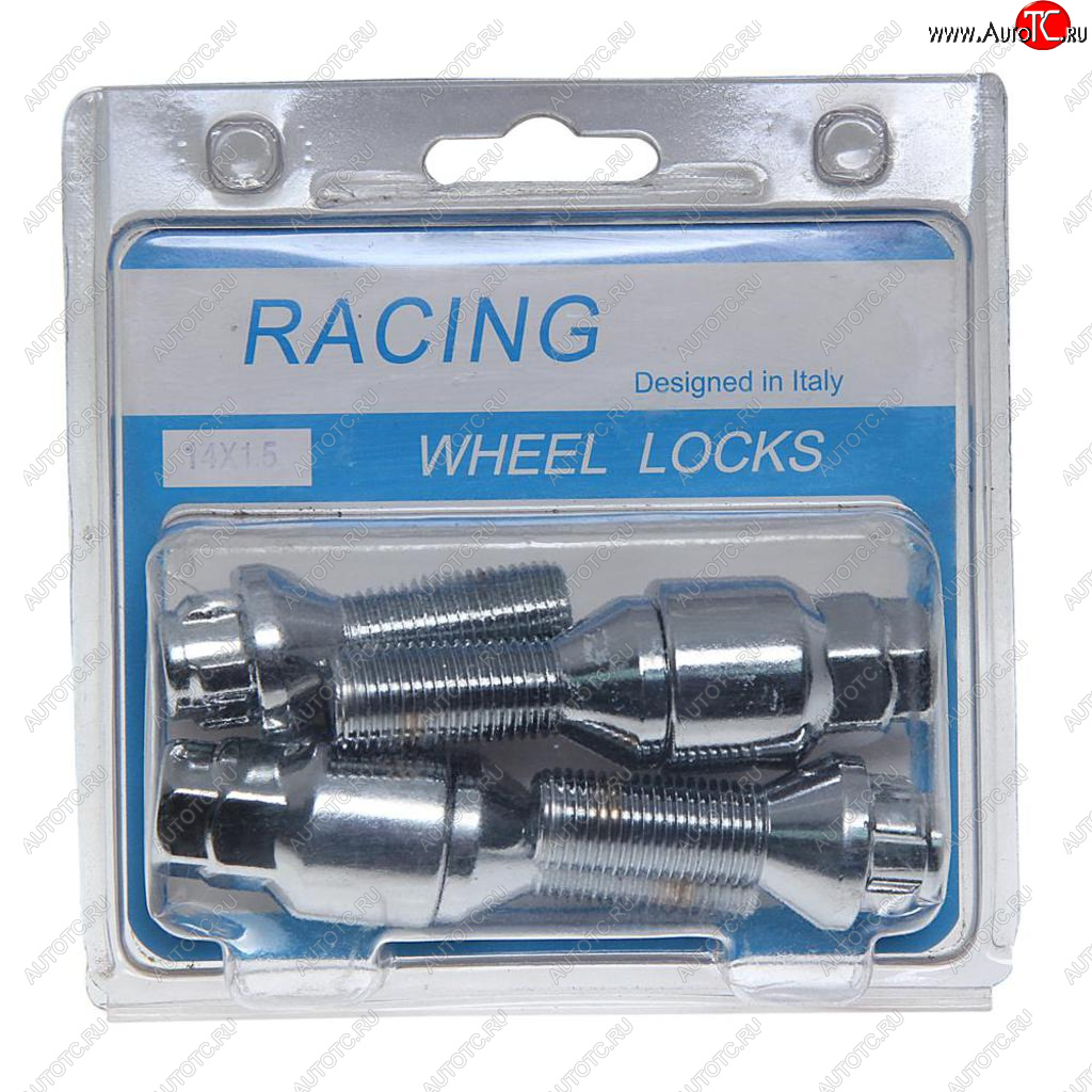 639 р. Болт колеса М14х1.5х28 секретки конус 4шт. 2 ключа 1719мм RACING RACING r-c2  с доставкой в г. Керчь