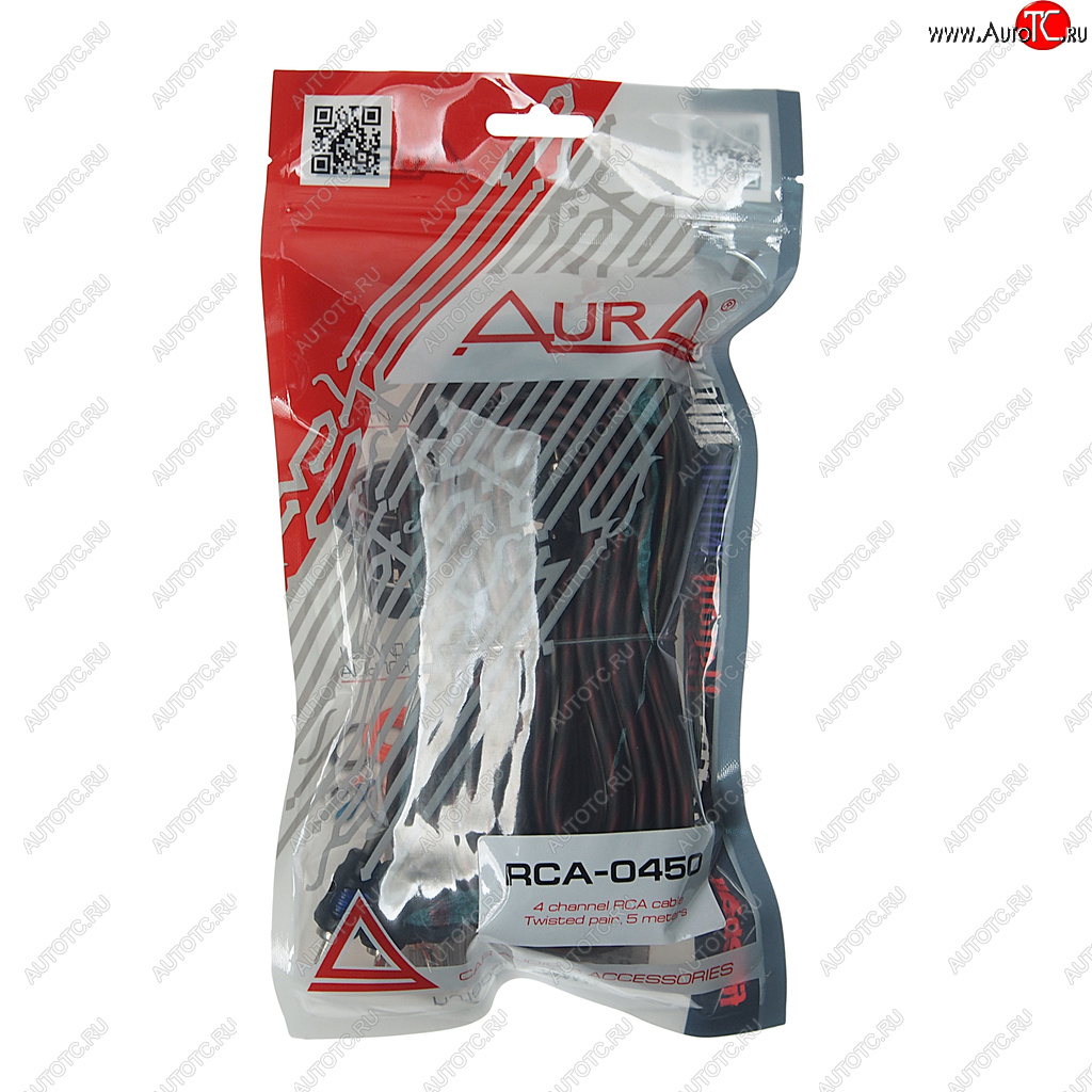 1 099 р. Кабель RCA 4х4 5м AURA AURA rca-0450  с доставкой в г. Керчь
