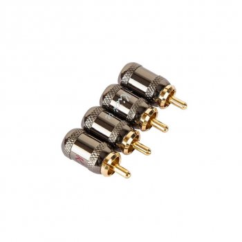 739 р. Штекер RCA-(папа) металл 4шт. Комплект KICX KICX rca-4b  с доставкой в г. Керчь. Увеличить фотографию 2