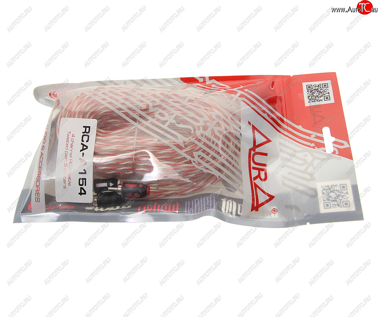 999 р. Кабель RCA 4х4 5м AURA AURA rca-a154 AURA rca-a154  с доставкой в г. Керчь