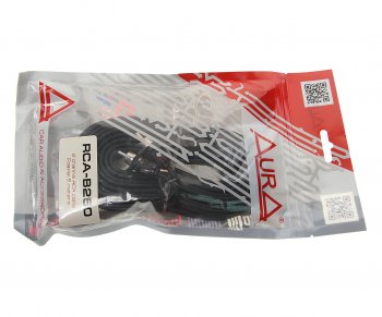 1 199 р. Кабель RCA 2х2 5м AURA AURA rca-b250  с доставкой в г. Керчь. Увеличить фотографию 1