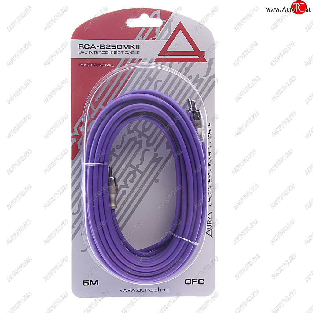 1 499 р. Кабель RCA 2х2 5м AURA AURA rca-b250mkii  с доставкой в г. Керчь