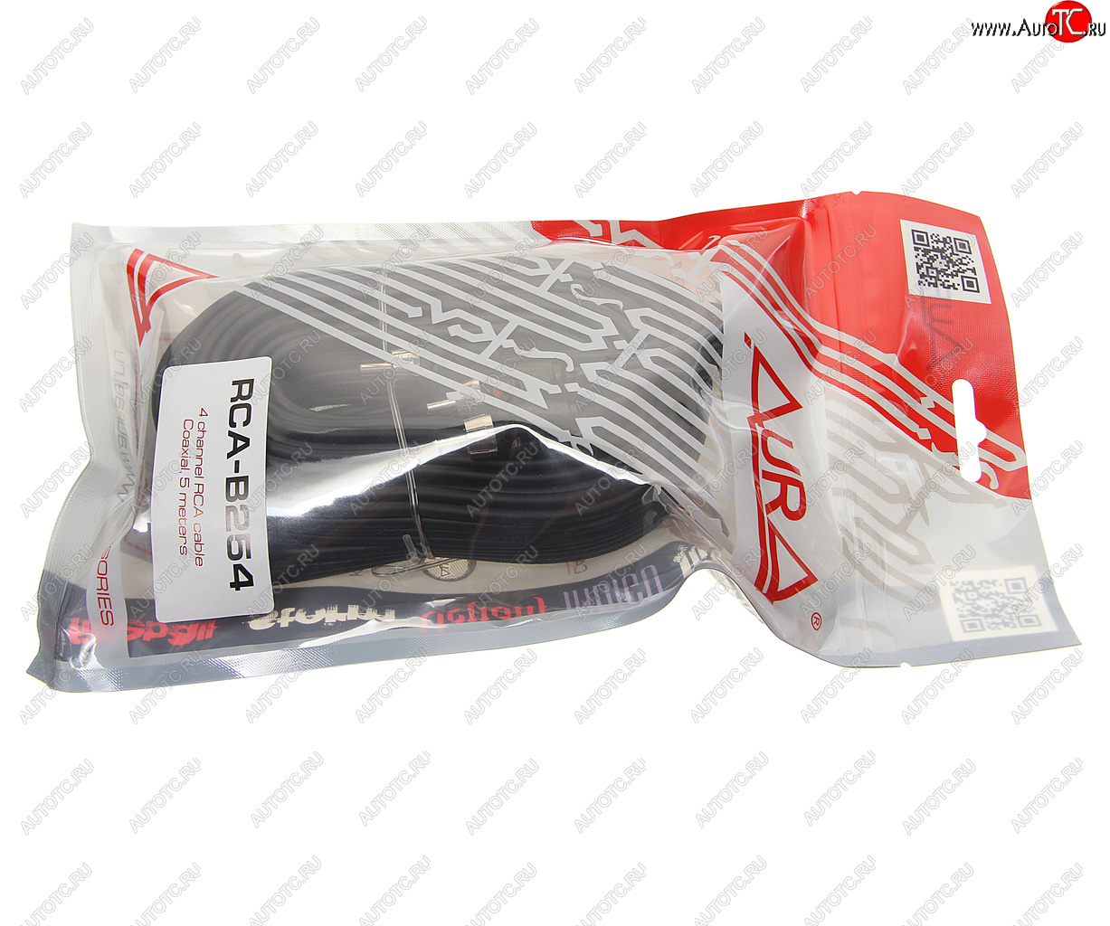 1 699 р. Кабель RCA 4х4 5м AURA AURA rca-b254  с доставкой в г. Керчь