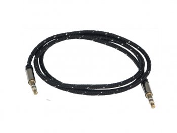 299 р. Кабель jack 3.5 1м AURA AURA rca-j11b  с доставкой в г. Керчь. Увеличить фотографию 2