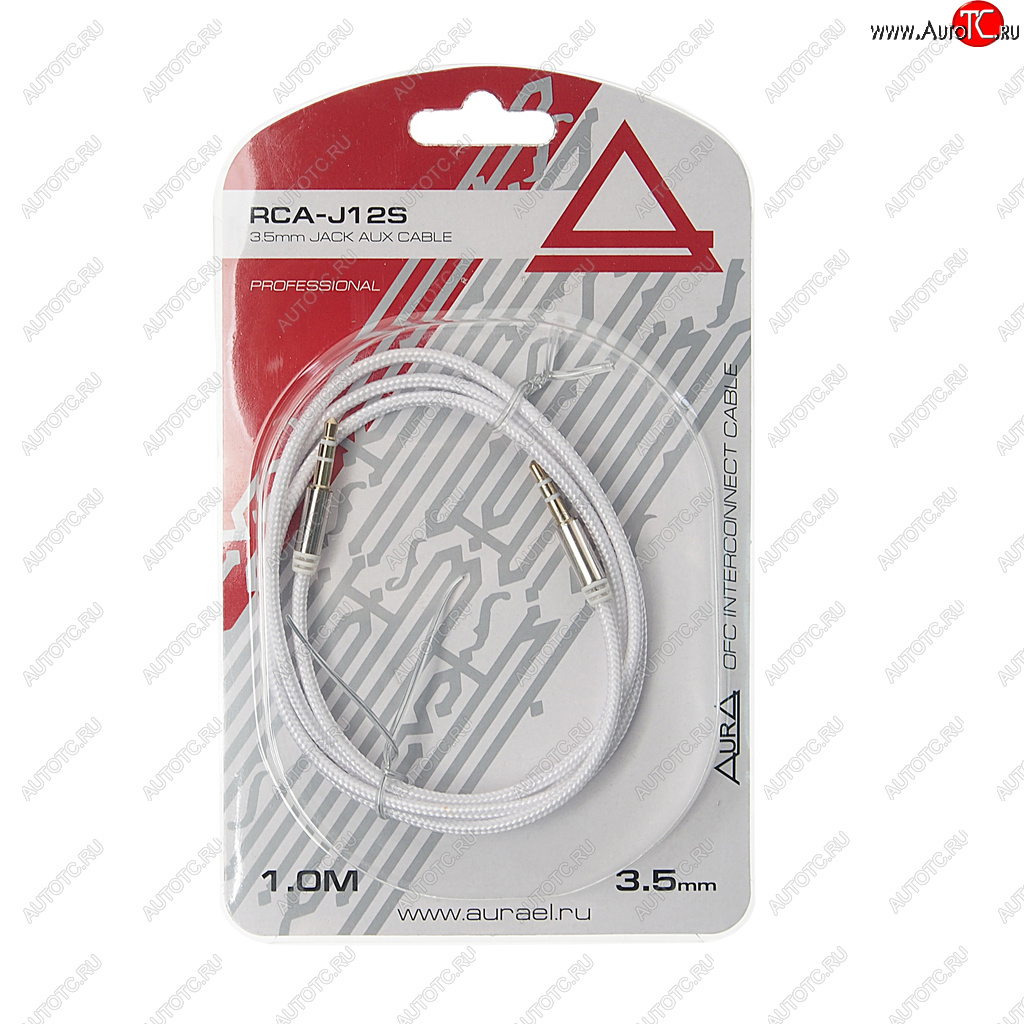319 р. Кабель jack 3.5 1м AURA AURA rca-j12s  с доставкой в г. Керчь