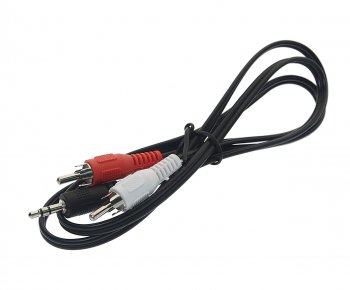 182 р. Кабель jack 3.5-RCA 1м AURA AURA rca-ja30  с доставкой в г. Керчь. Увеличить фотографию 1