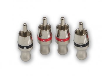 659 р. Штекер RCA комплект 4шт. AURA AURA rca-p410  с доставкой в г. Керчь. Увеличить фотографию 1