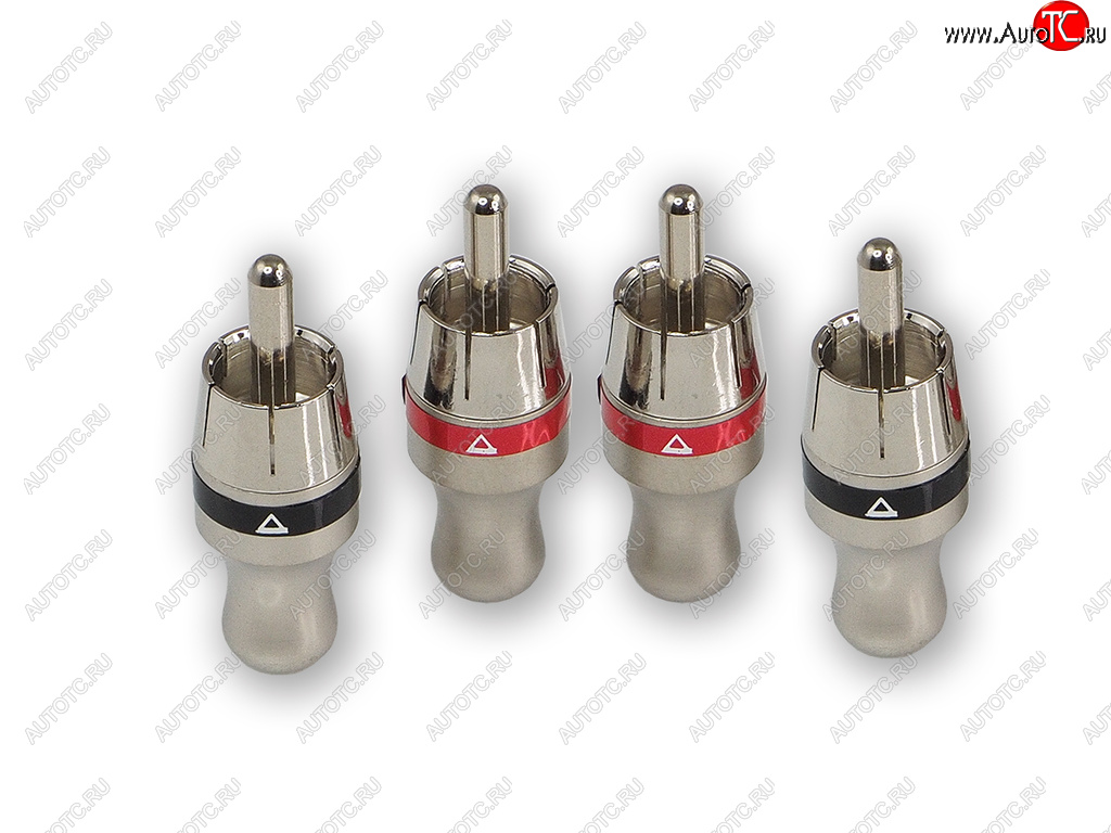 659 р. Штекер RCA комплект 4шт. AURA AURA rca-p410  с доставкой в г. Керчь