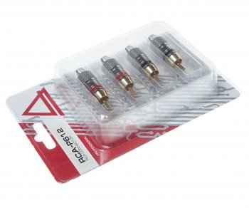 699 р. Штекер RCA комплект 4шт. AURA AURA rca-p612  с доставкой в г. Керчь. Увеличить фотографию 2