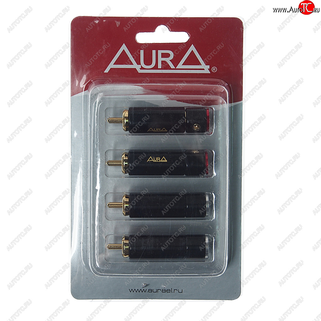 699 р. Штекер RCA комплект 4шт. AURA AURA rca-p613 AURA rca-p613  с доставкой в г. Керчь