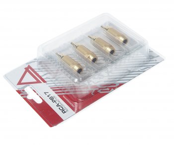 799 р. Штекер RCA комплект 4шт. AURA AURA rca-p617  с доставкой в г. Керчь. Увеличить фотографию 2