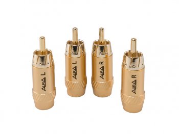 799 р. Штекер RCA комплект 4шт. AURA AURA rca-p617  с доставкой в г. Керчь. Увеличить фотографию 3