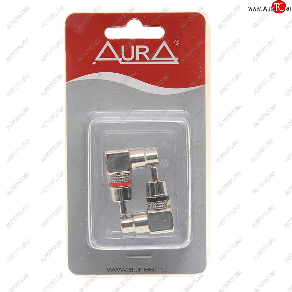 589 р. Переходник RCA-RCA угловой 2шт. AURA AURA rca-p620  с доставкой в г. Керчь
