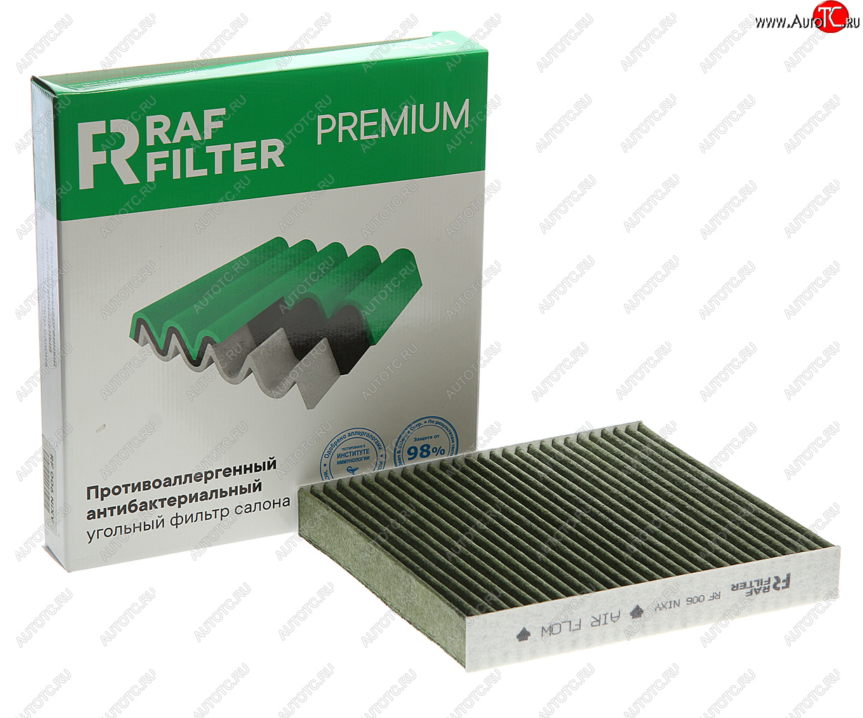869 р. Фильтр воздушный салона HONDA Civic (94-01) угольный антиаллергенный RAF FILTER RAF FILTER rf006nixy  с доставкой в г. Керчь