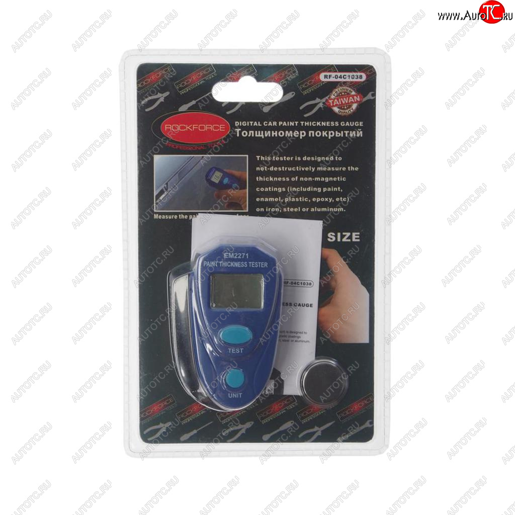 2 499 р. Толщиномер покрытий в блистере ROCKFORCE ROCKFORCE rf-04c1038 ROCKFORCE rf-04c1038  с доставкой в г. Керчь