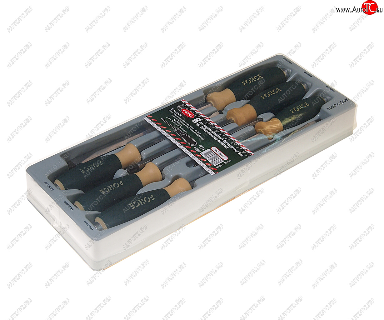 3 199 р. Набор отверток силовых SL5.5,6.5,10,12, PH2-PH3 6 предметов ROCKFORCE ROCKFORCE rf-2069  с доставкой в г. Керчь