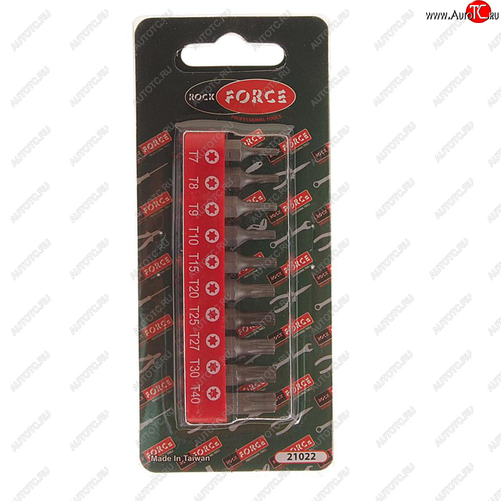 299 р. Набор бит 14 TORх T7-T40 10 предметов с держателем ROCKFORCE ROCKFORCE rf-21022  с доставкой в г. Керчь
