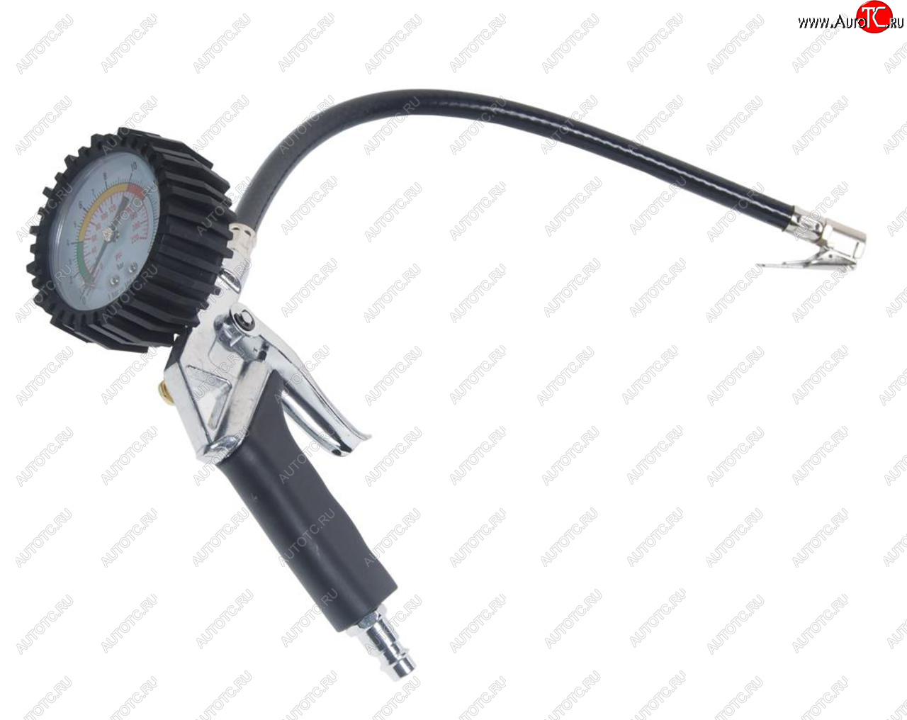 1 099 р. Пистолет для подкачки шин с манометром 16Bar в блистере ROCKFORCE ROCKFORCE rf-2370  с доставкой в г. Керчь