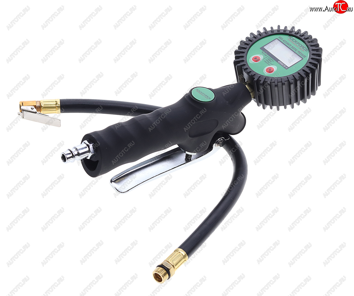 3 589 р. Пистолет для подкачки шин с манометром и шлангом 18Bar ROCKFORCE ROCKFORCE rf-23702  с доставкой в г. Керчь
