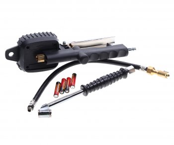 3 989 р. Пистолет для подкачки шин с манометром и шлангом 16Bar ROCKFORCE ROCKFORCE rf-23702b  с доставкой в г. Керчь. Увеличить фотографию 2
