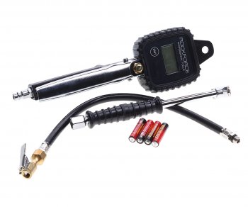 3 989 р. Пистолет для подкачки шин с манометром и шлангом 16Bar ROCKFORCE ROCKFORCE rf-23702b  с доставкой в г. Керчь. Увеличить фотографию 1